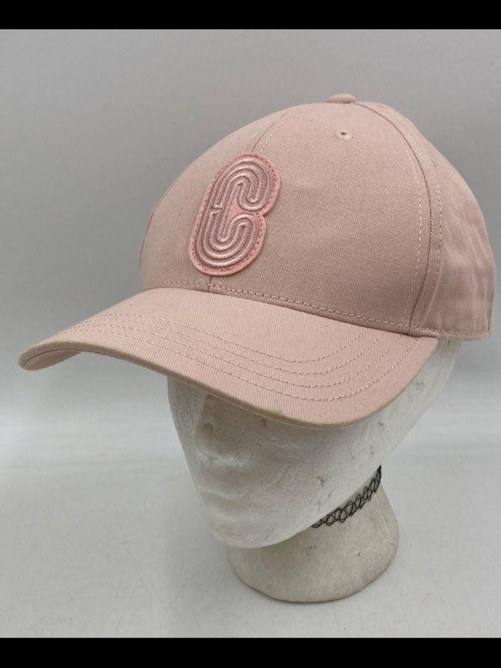 Coach Pink Baseball Cap with Gunmetal Hardware